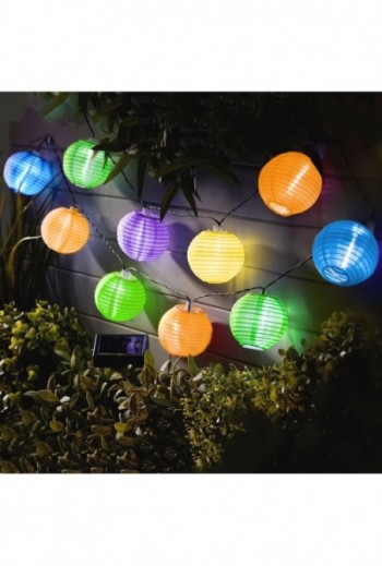 Szolár lampion fényfüzér -...