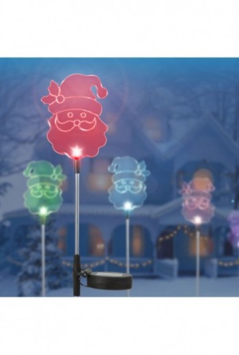 LED-es szolár lámpa - Mikulás