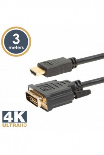 DVI-D / HDMI kábel · 3 m