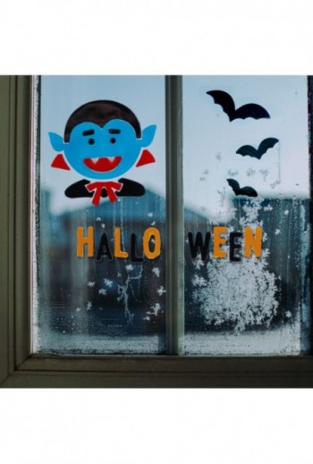 Zselés ablakdekor - halloween
