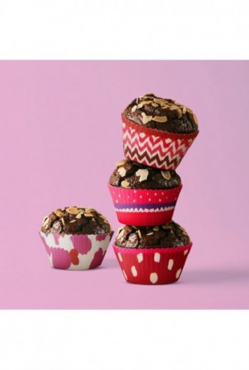 Muffin papír szett - szív -...