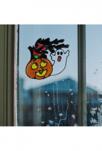 Halloween-i ablakdekor -...