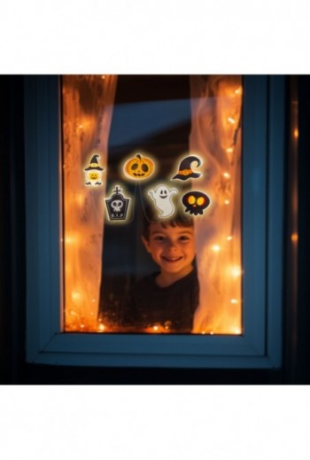 Halloween-i LED ablakdekor...