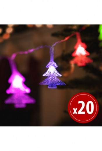 LED fényfüzér - színes...