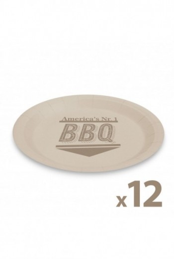 Papírtányér szett - BBQ -...
