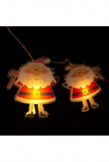 LED fényfüzér - mikulás -...