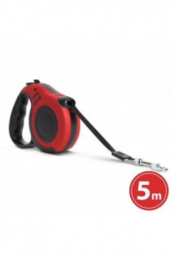 Automata póráz - 5 m - piros