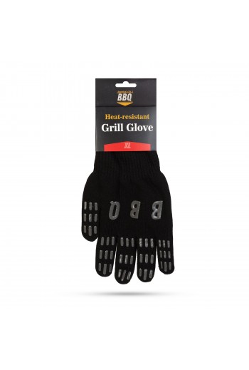 Hőálló grill kesztyű - fekete