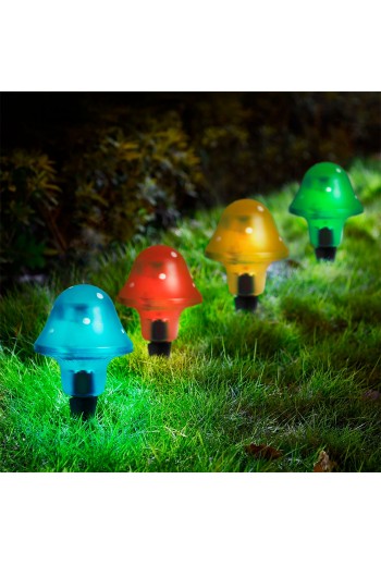 LED-es szolár gombalámpa